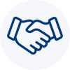 Icon depicting hand shake